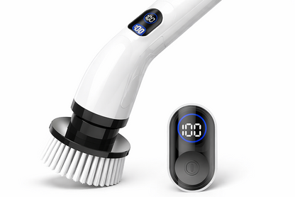 TUYU Electric Spin Scrubber – Waterproof, Cordless, LCD Display